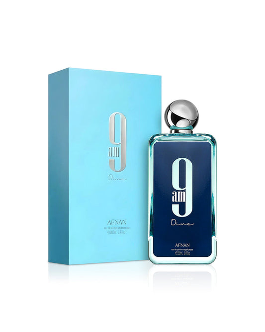Afnan 9 AM Dive Eau de Parfum - Fresh Aquatic Fragrance - 100ml