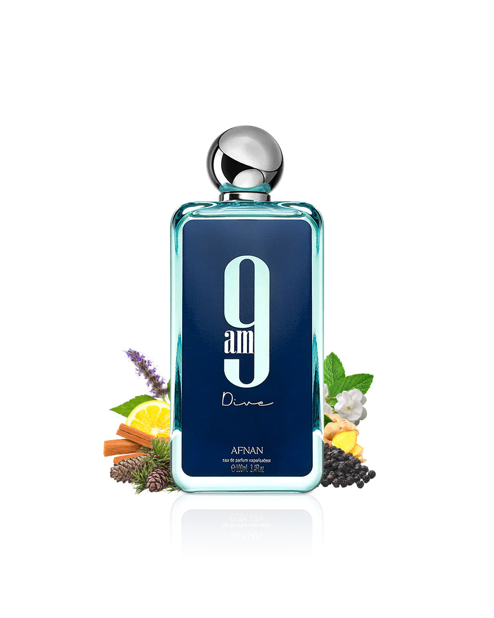Afnan 9 AM Dive Eau de Parfum - Fresh Aquatic Fragrance - 100ml