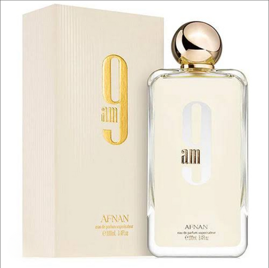 Afnan 9 AM Eau de Parfum - Fresh & Clean Luxury Fragrance - 100ml