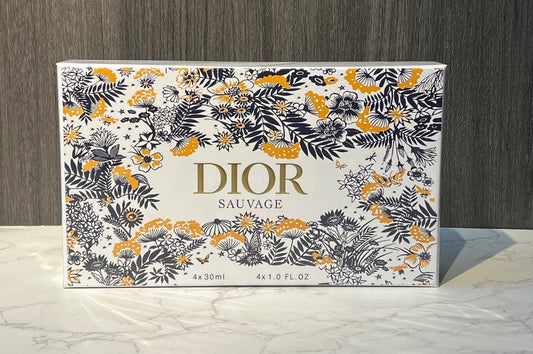 Dior Sauvage 4-Piece Men's Perfume Gift Set – Eau de Toilette, Eau de Parfum, Parfum & Elixir, 30ml Each