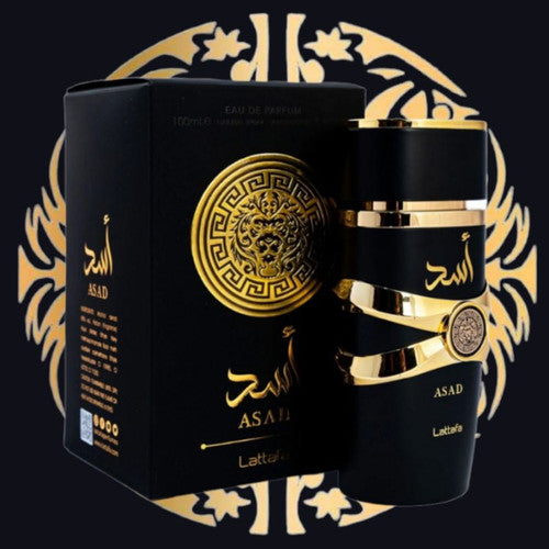 Lattafa Asad - Eau de Parfum Black & Gold Edition for Men - 100ml