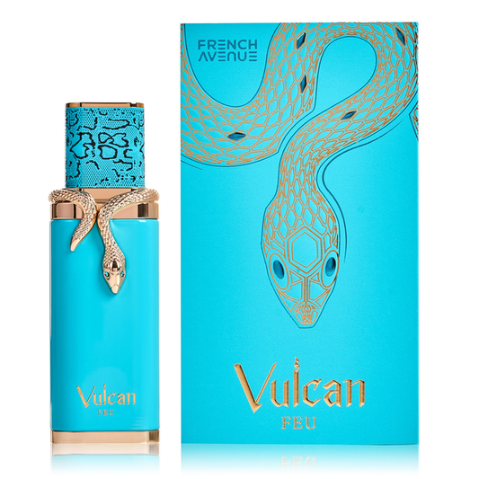 French Avenue Vulcan Feu Eau de Parfum - Luxury Unisex Fragrance with Snake Emblem - 100ml