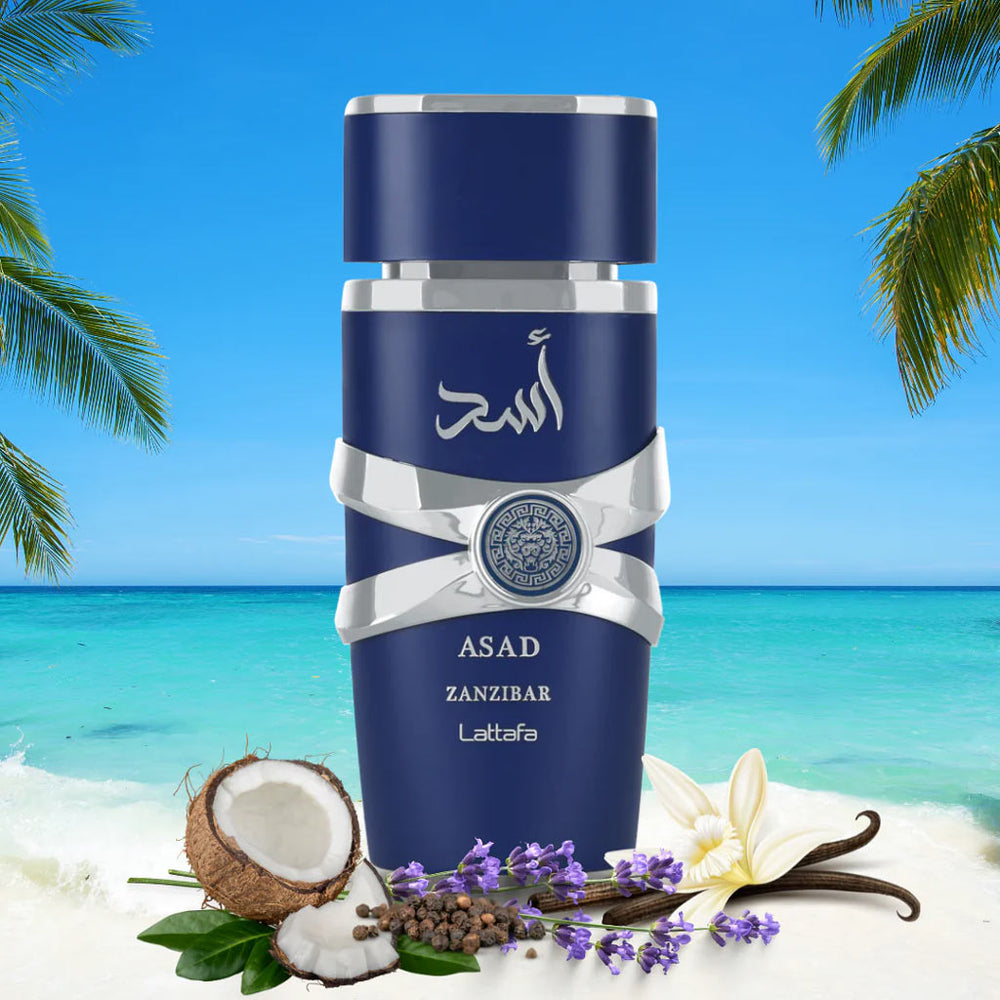 Lattafa Asad Zanzibar - Eau de Parfum Blue Edition for Men - 100ml