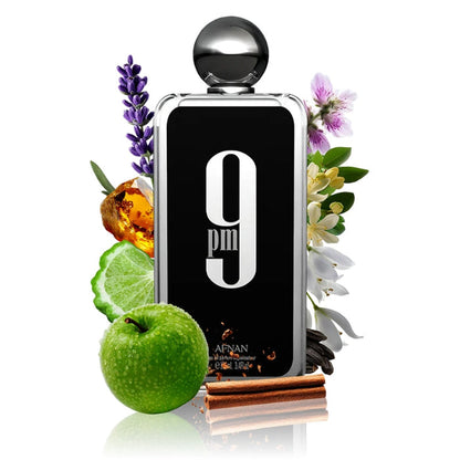 Afnan 9 PM Eau de Parfum - Luxury Unisex Fragrance - 100ml