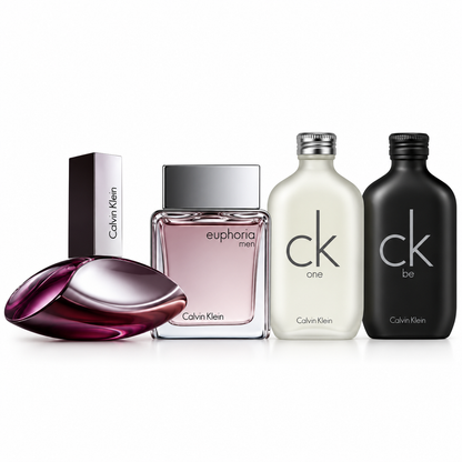 Calvin Klein 4-Piece Perfume Gift Set – Euphoria, CK One & CK Be Fragrances for Men and Women
