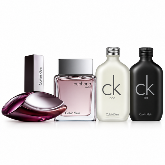 Calvin Klein 4-Piece Perfume Gift Set – Euphoria, CK One & CK Be Fragrances for Men and Women