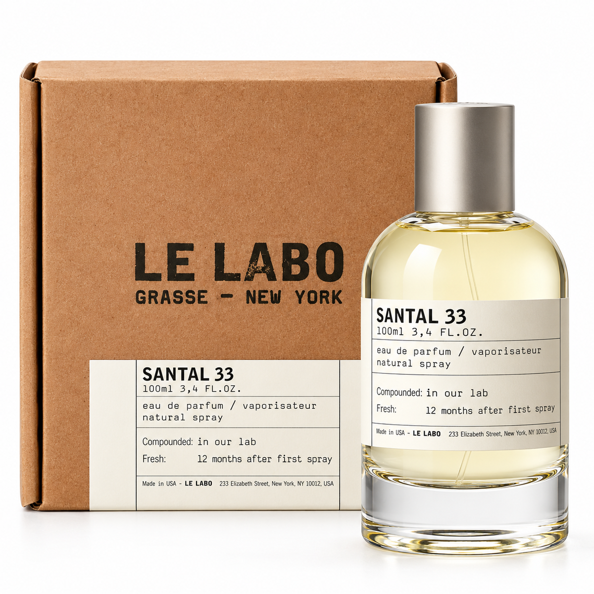 Le Labo Santal 33 Eau de Parfum 100ml –  Unisex Fragrance
