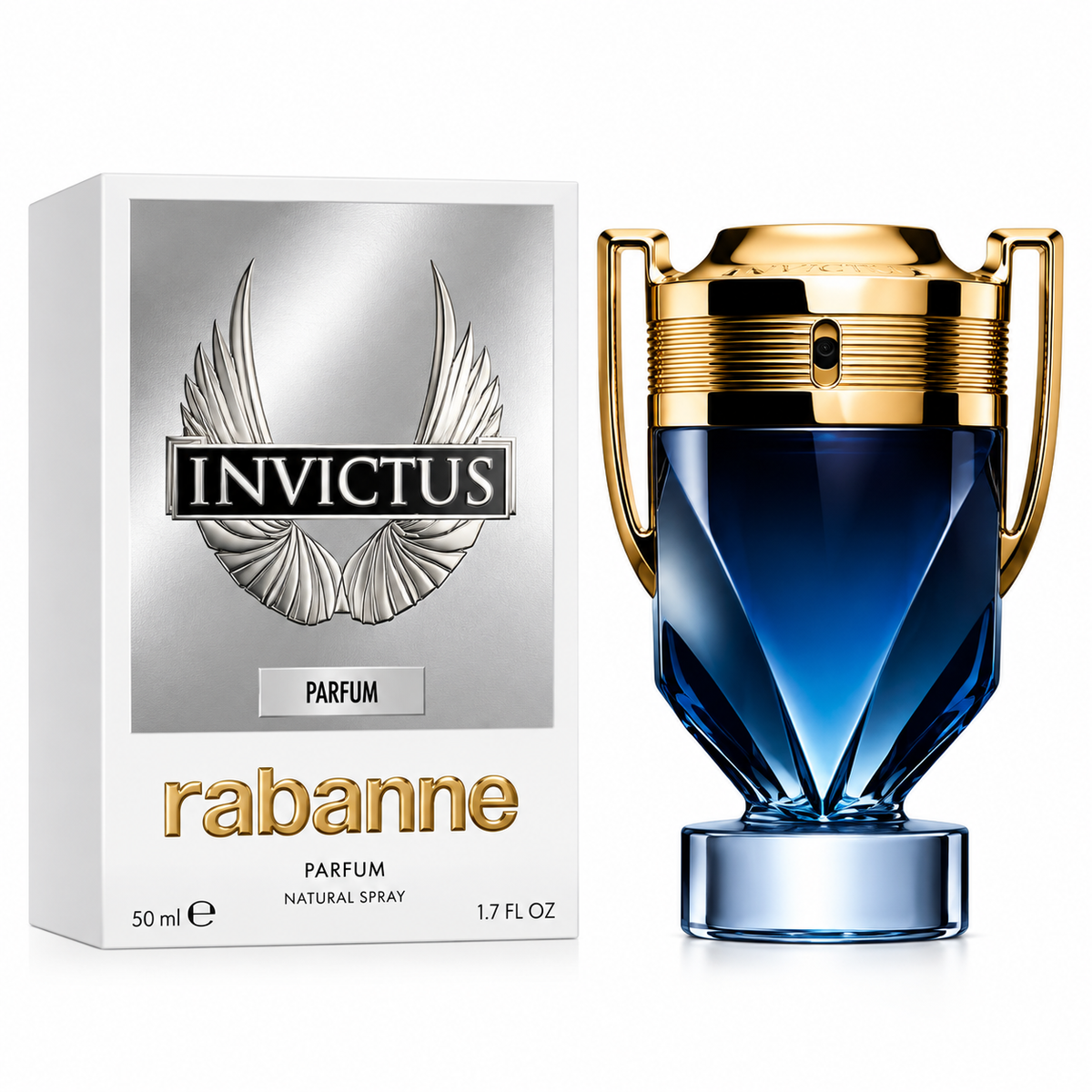Rabanne Invictus Parfum for Men – 100ml | Woody Aquatic & Aromatic Fragrance