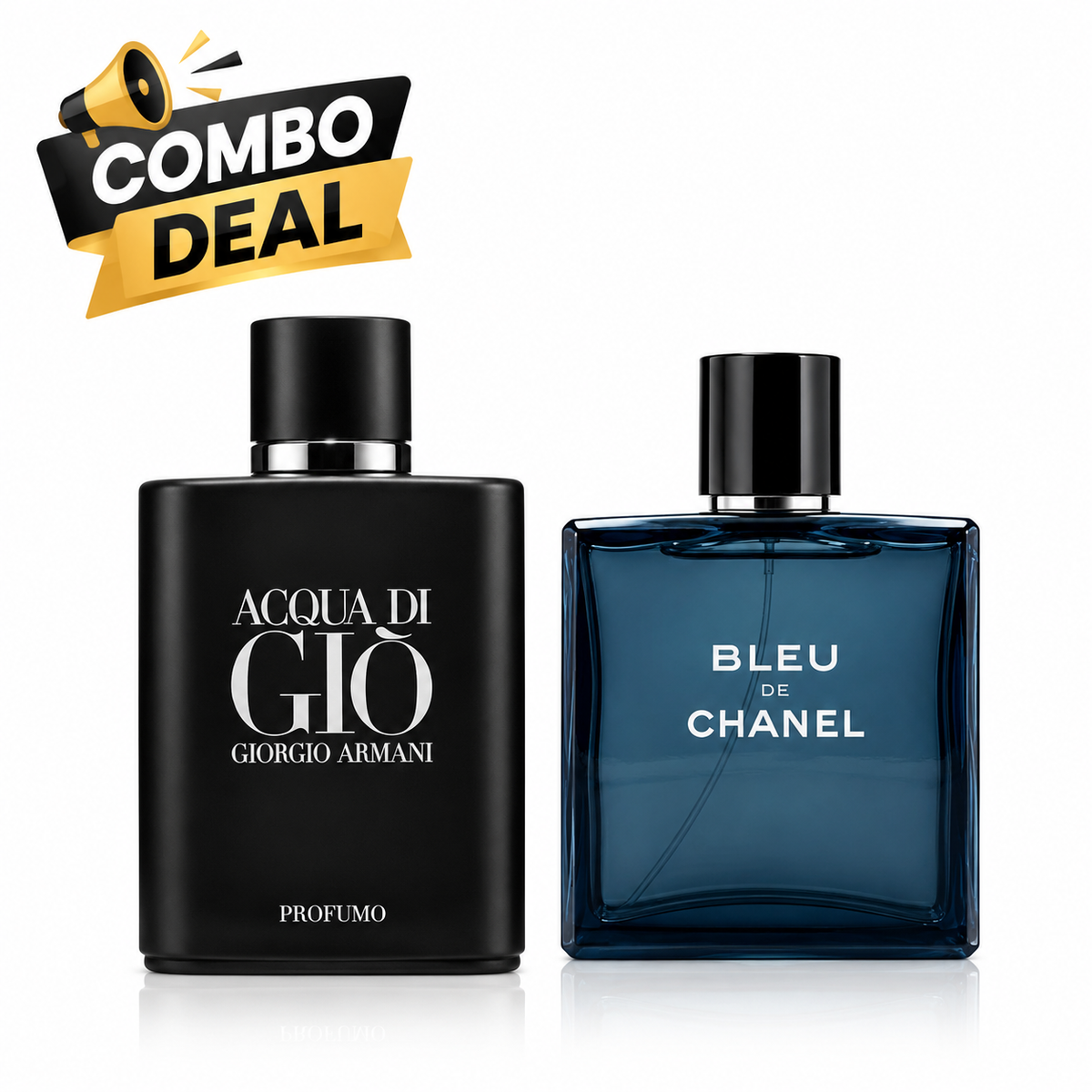 Acqua di Giò Profumo & Bleu de Chanel Combo Deal – Men's Luxury Fragrance Set