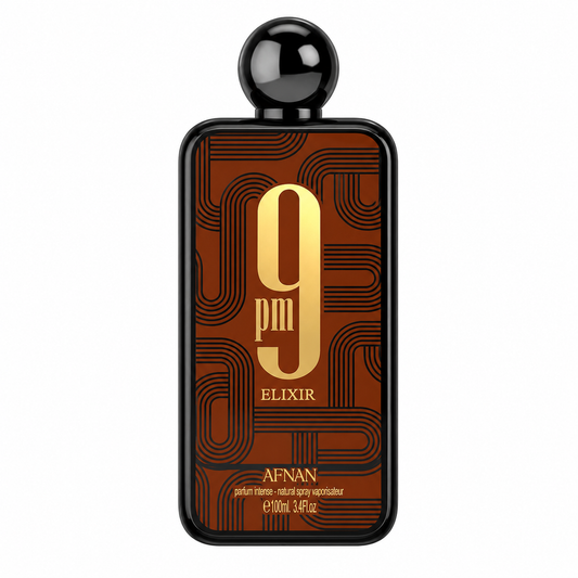 Afnan 9 PM Elixir Parfum Intense - Luxury Unisex Fragrance - 100ml