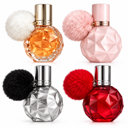 Ariana Grande 4-Piece Perfume Gift Set – Ari, Sweet Like Candy & Frankie Fragrances, 30ml Each