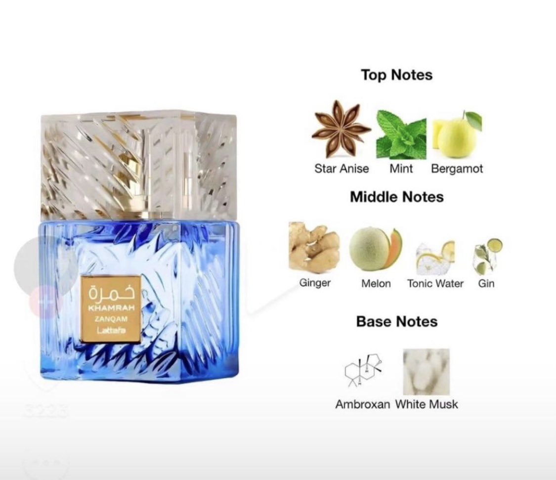 Lattafa Khamrah Zaqnam Eau de Parfum - Luxury Unisex Fragrance - 100ml