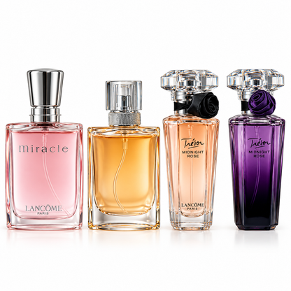 Lancôme 4-Piece Perfume Gift Set – Trésor Midnight Rose, Trésor In Love, Miracle & La Vie Est Belle