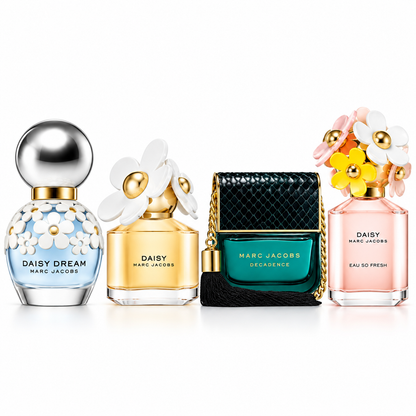 Marc Jacobs 4-Piece Women's Perfume Gift Set – Daisy, Daisy Dream, Daisy Eau So Fresh & Perfect-Inspired Fragrances