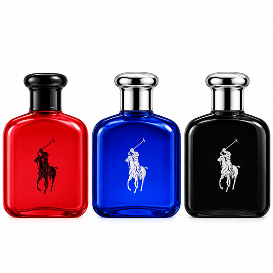 Ralph Lauren Polo Men's Perfume Gift Set – Red, Blue & Black Fragrance Collection