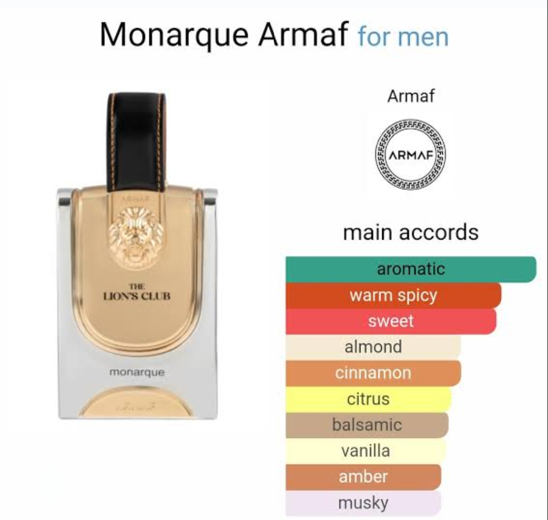 Armaf The Lion's Club Monarque Eau de Parfum - Luxury Men's Fragrance - 100ml