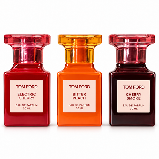 Tom Ford 3-Piece Perfume Gift Set – Electric Cherry, Bitter Peach & Cherry Smoke, 30ml Each