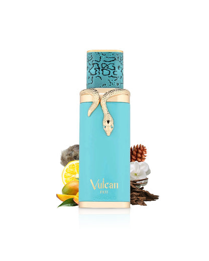 French Avenue Vulcan Feu Eau de Parfum - Luxury Unisex Fragrance with Snake Emblem - 100ml