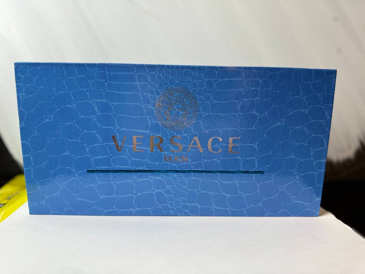 Versace 4-Piece Perfume Gift Set – Eros, Pour Homme, Man Eau Fraîche & Bright Crystal, 30ml Each