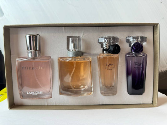 Lancôme 4-Piece Perfume Gift Set – Trésor Midnight Rose, Trésor In Love, Miracle & La Vie Est Belle