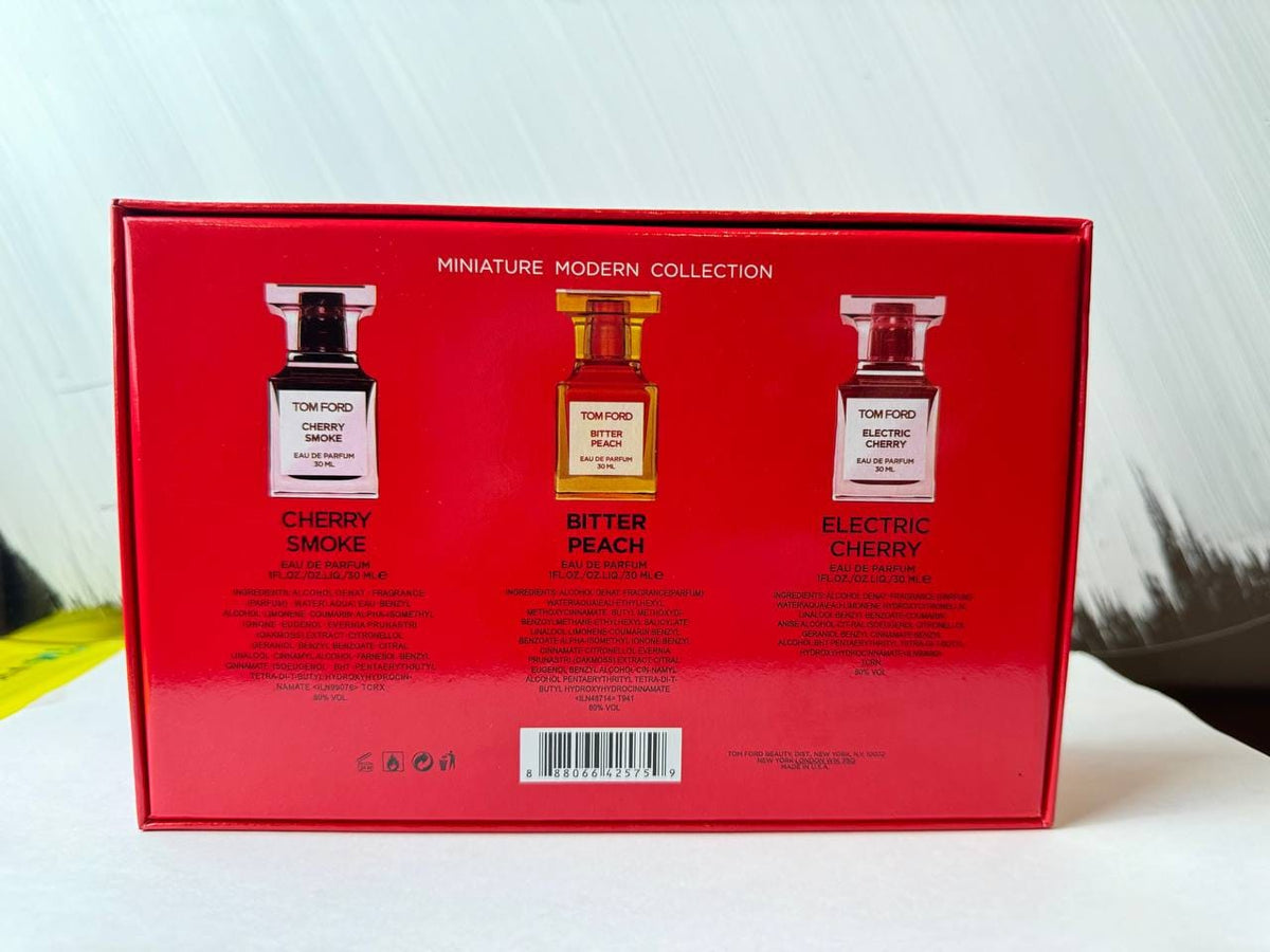 Tom Ford 3-Piece Perfume Gift Set – Electric Cherry, Bitter Peach & Cherry Smoke, 30ml Each