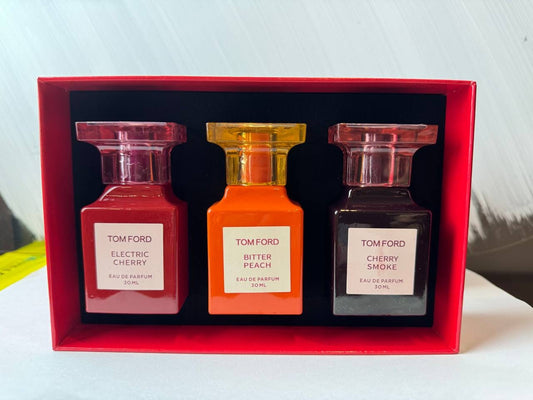 Tom Ford 3-Piece Perfume Gift Set – Electric Cherry, Bitter Peach & Cherry Smoke, 30ml Each