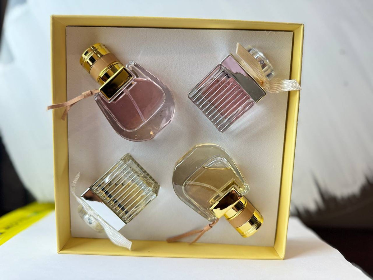 Chloé 4-Piece Perfume Gift Set for Women – Luxury Eau de Parfum Collection, 30ml Each