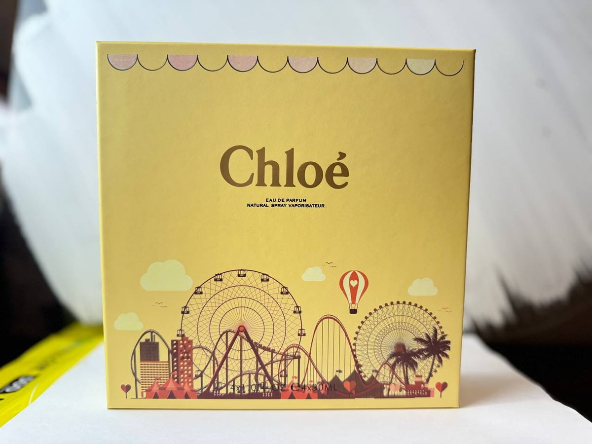 Chloé 4-Piece Perfume Gift Set for Women – Luxury Eau de Parfum Collection, 30ml Each