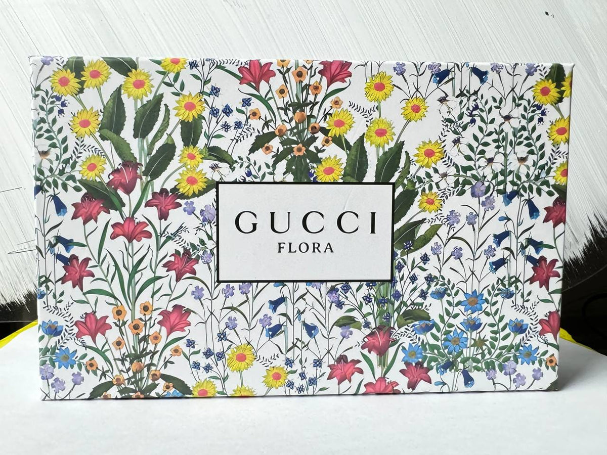Gucci Flora Gorgeous Gardenia, Jasmine & Magnolia 3-Piece Perfume Gift Set – Eau de Parfum, 30ml Each