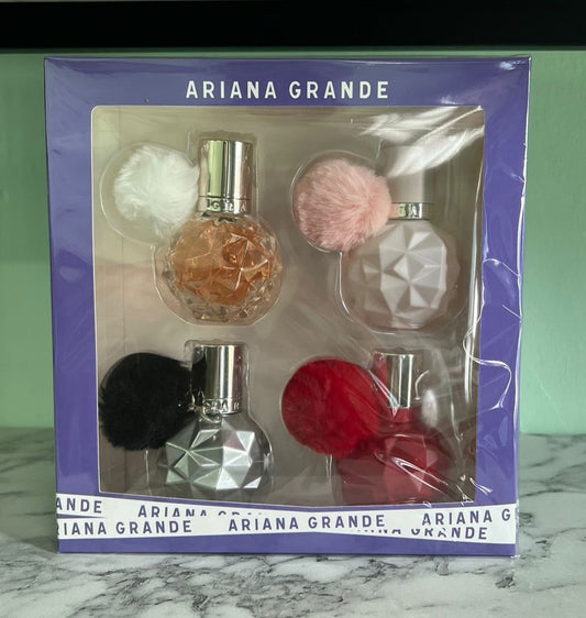 Ariana Grande 4-Piece Perfume Gift Set – Ari, Sweet Like Candy & Frankie Fragrances, 30ml Each