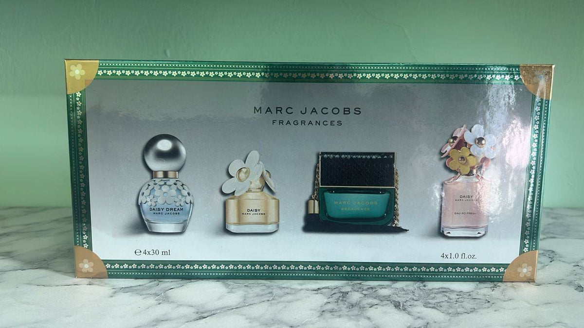 Marc Jacobs 4-Piece Women's Perfume Gift Set – Daisy, Daisy Dream, Daisy Eau So Fresh & Perfect-Inspired Fragrances