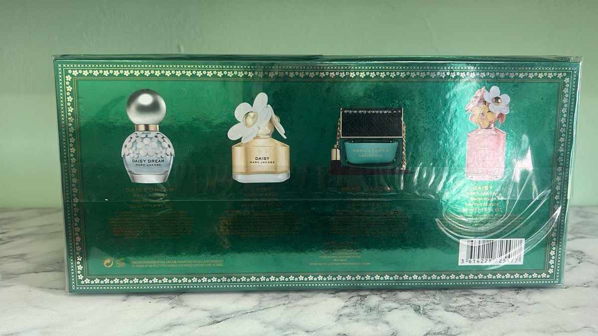 Marc Jacobs 4-Piece Women's Perfume Gift Set – Daisy, Daisy Dream, Daisy Eau So Fresh & Perfect-Inspired Fragrances