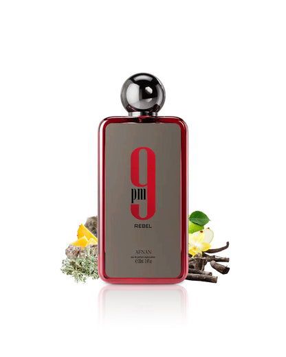 Afnan 9 PM Rebel Eau de Parfum - Intense Luxury Fragrance - 100ml