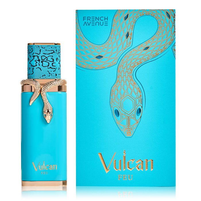 French Avenue Vulcan Feu Eau de Parfum - Luxury Unisex Fragrance with Snake Emblem - 100ml