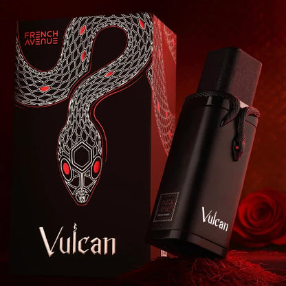 French Avenue Vulcan Black Eau de Parfum - Luxury Unisex Fragrance with Snake Emblem - 100ml